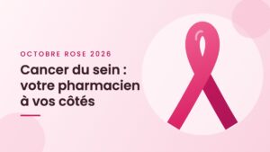 Ruban rose Octobre rose – votre pharmacien à vos côtés
